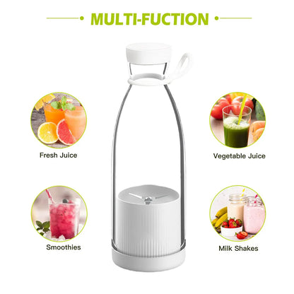 420ml Mini Portable Rechargeable Shake Mixer Blender