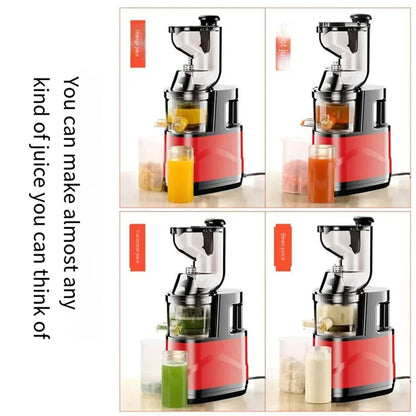 Electric Juicer Machine wide Feed fall Slow Masticating Juicer For Fruit and vegtable Kitchen Home Blender Orange Juice Maker