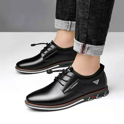 2021British Casual Single Shoes Leather Shoes Formal Shoes New Men Shoes Leather Cowhide Leather Shoes Men Comfortable Low-top