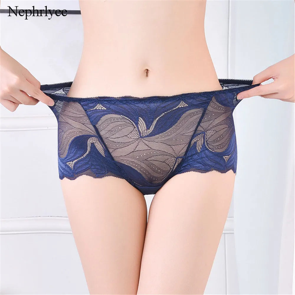 M/XL Women Panties Sexy Lace Underwear Transparent Boyshort Lingerie Female Seamless Briefs Underpants S000538