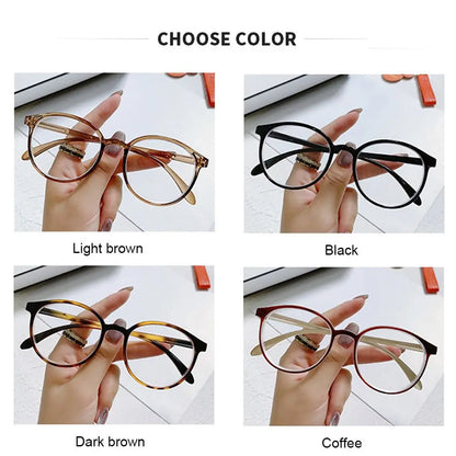 -1 -1.5-2-2.5-3-3.5-4Vintage Leopard Myopia Glasses Women Men Transparent Nearsighted Prescription Eyewear Computer Eyeglasses