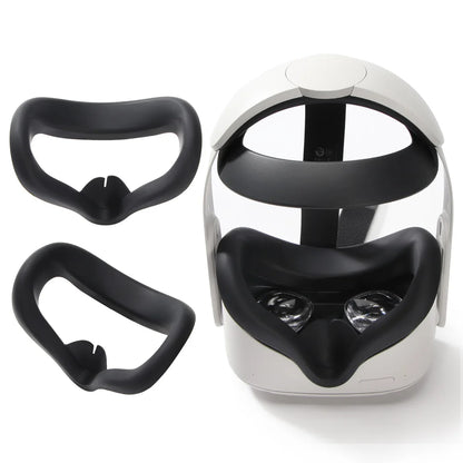 VR Silicone Mask Cover Face Pad Face Cushion Protective Eye Pad For Oculus Quest 2 VR Devices Accessories