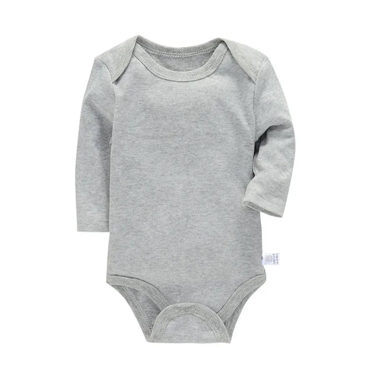 Lawadka 3Pieces/lot Bodysuit For Newborns Cotton Long Sleeve Infant Baby Girls Boys Jumpsuit Soft Solid Baby's Rompers 3-24Month