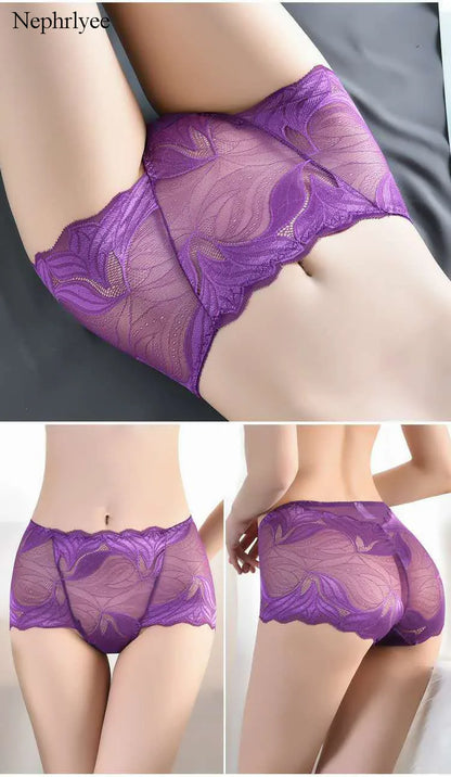 M/XL Women Panties Sexy Lace Underwear Transparent Boyshort Lingerie Female Seamless Briefs Underpants S000538