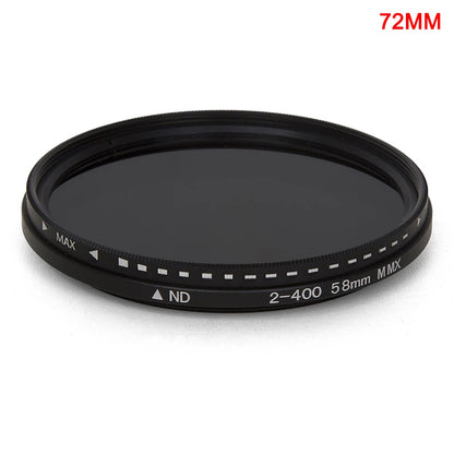 Adjustable Fader Variable ND Filter ND2 to ND400 Neutral Density for Camera Lens filtro nd 37/43/46/49/52/55/58/62/67/72/77/82mm