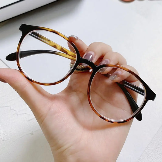 -1 -1.5-2-2.5-3-3.5-4Vintage Leopard Myopia Glasses Women Men Transparent Nearsighted Prescription Eyewear Computer Eyeglasses