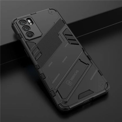 For Oppo Reno6 5G Case Reno 6 Pro 5G Cover Shockproof Bumper Bracket KickStand Holder Full Protect Armor Phone Case Reno 6 5G