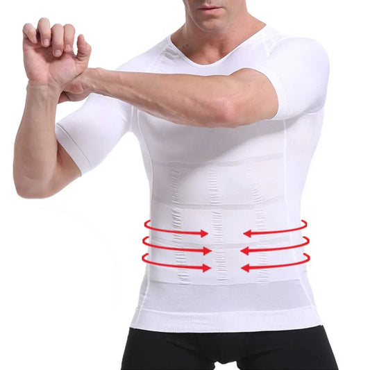 Men's Slimming Shaper Posture Vest Male Tummy Abdomen Corrector Compression Body Modeling Fat Burner Chest Tummy Shirt Corset