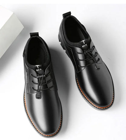 2021British Casual Single Shoes Leather Shoes Formal Shoes New Men Shoes Leather Cowhide Leather Shoes Men Comfortable Low-top