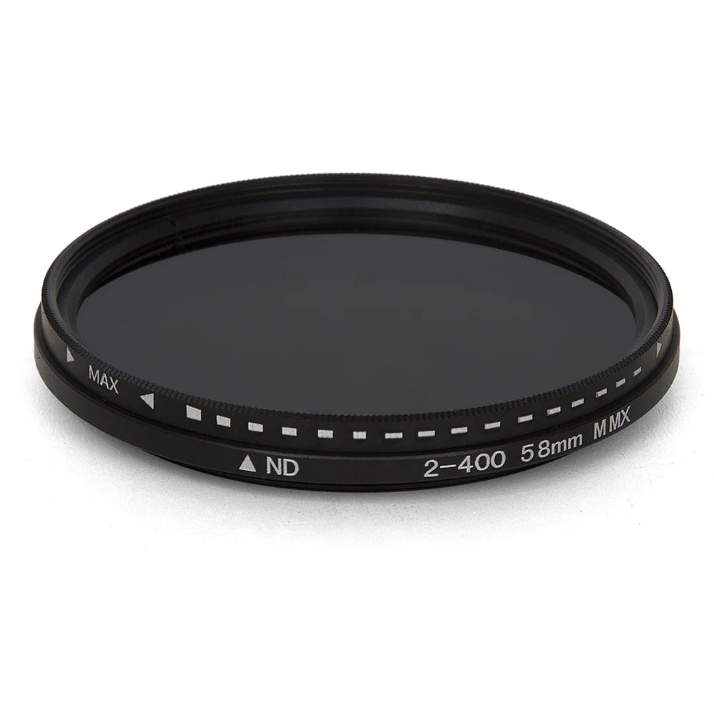 Einstellbarer Fader Variabler ND-Filter ND2 bis ND400 Neutraldichte für Kameraobjektivfiltro nd 37/43/46/49/52/55/58/62/67/72/77/82 mm