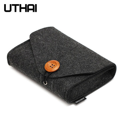 UTHAI T29 Portable 2.5'HDD Case Storage Bag For Macbook Charger Mouse Mobile Power Bank Earphone Digital Accessories Protect Bag