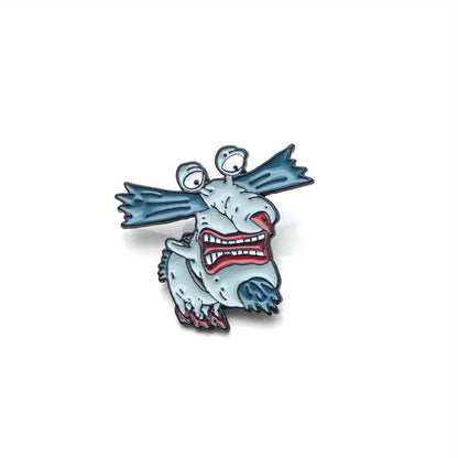 LT329 Monsters Cartoon Anime Enamel Pin Movie Brooches Bag Lapel Pin Cartoon Holiday Badge Jewelry Gift for Kids Friends