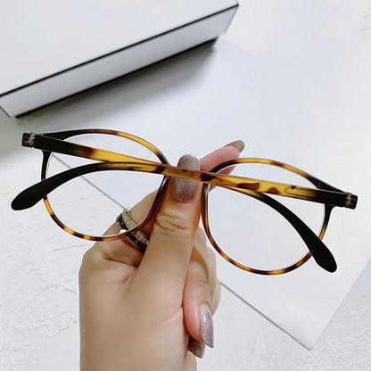 -1 -1.5-2-2.5-3-3.5-4Vintage Leopard Myopia Glasses Women Men Transparent Nearsighted Prescription Eyewear Computer Eyeglasses