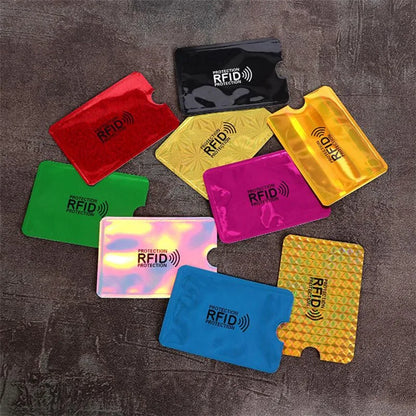 5Pcs Anti Theft for RFID Credit Card Protector Blocking Cardholder Sleeve Skin Case Covers Protection Bank Card Case NFC