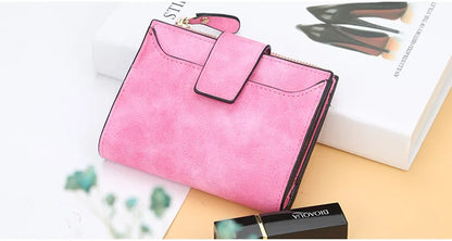 Baellerry Wallet Women Leather Luxury Card Holder Clutch Casual Women Wallets Zipper Pocket Hasp Ladies Wallet Female Purse