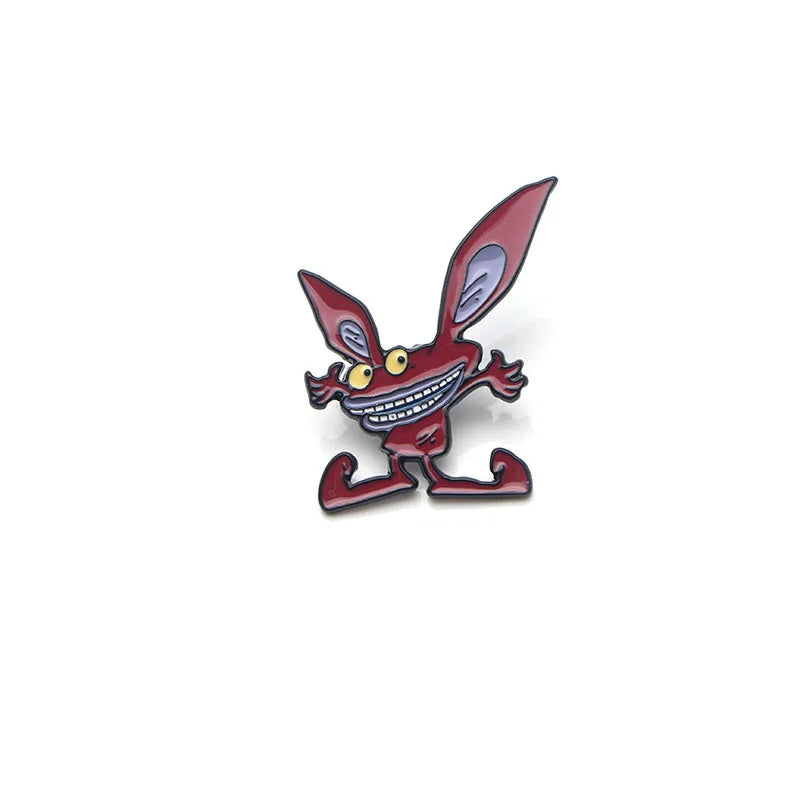 LT329 Monsters Cartoon Anime Enamel Pin Movie Brooches Bag Lapel Pin Cartoon Holiday Badge Jewelry Gift for Kids Friends