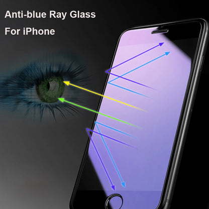 3/2/1Pcs Anti Blue Light tempered glass for iphone X XR XS 11 pro MAX phone screen protector protective film full cover