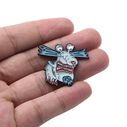 LT329 Monsters Cartoon Anime Enamel Pin Movie Brooches Bag Lapel Pin Cartoon Holiday Badge Jewelry Gift for Kids Friends