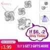 Classical Weeding 925 Sterling Silver 2 PCS Finger Rings For Women Men Super Shining Cubic Zirconia Crystal Accessories