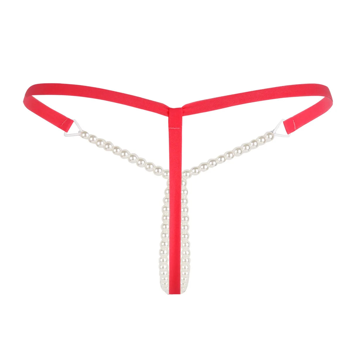 Sexy Pearl G-string Elastic Crotchless Briefs Thongs Briefs Underwear G-string Nightwear Women's Erotic Panties Underwear