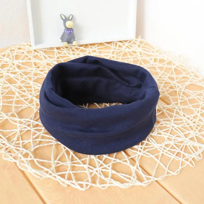 100% Cotton Baby Pullover Bibs Autumn And Winter Collar Neckerchief Children Scarves Kids O Ring Neck Scarf Gaiter For Bbay Kids