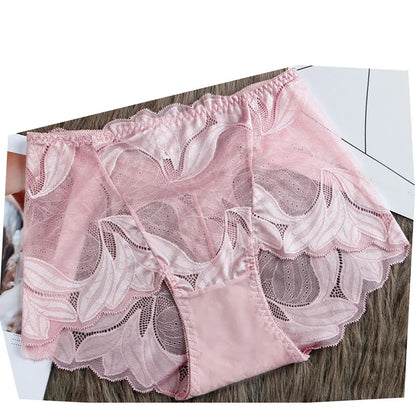 M/XL Women Panties Sexy Lace Underwear Transparent Boyshort Lingerie Female Seamless Briefs Underpants S000538