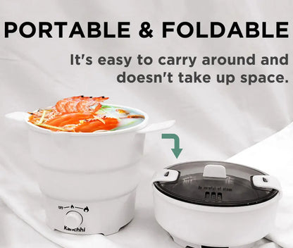 220v Collapsible Electric wok multi-functional household pot dormitory student  electric Rice cooker mini electric cooking pot