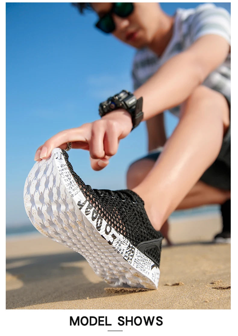 Hight Quality Summer Mens Casual Shoes Aqua Shoes Origin Air Mesh Sneakers Fashion Foam Sport Footwear Beach Shoes Water Shoes