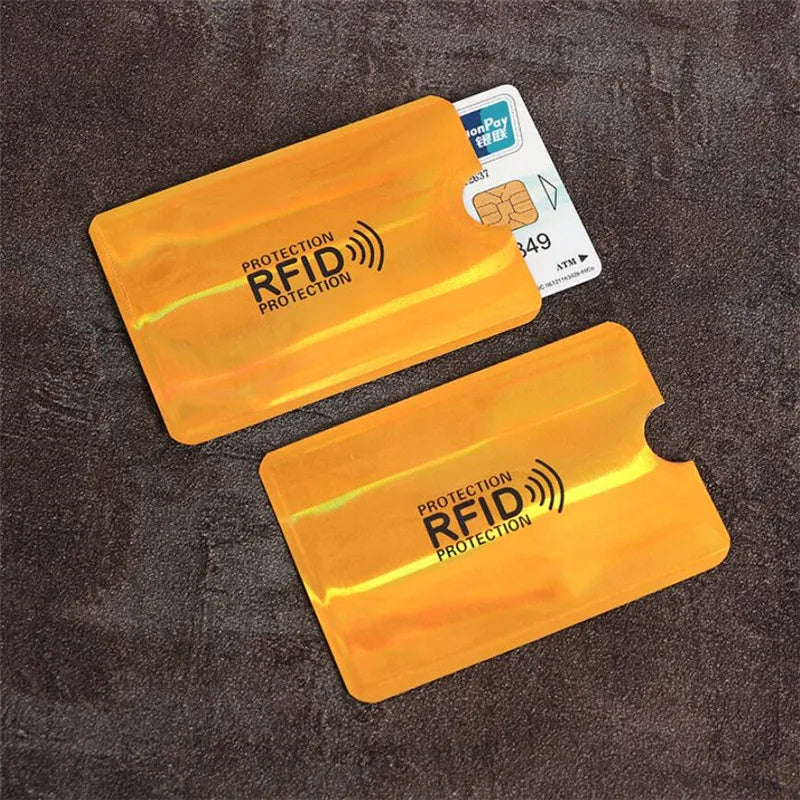 5Pcs Anti Theft for RFID Credit Card Protector Blocking Cardholder Sleeve Skin Case Covers Protection Bank Card Case NFC