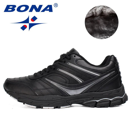 BONA 2020 New Arrival Action Leather Ultra Boots Men Zapatillas Hombre Plush Warm Casual Sneakers Man Leisure Masculino Footwear