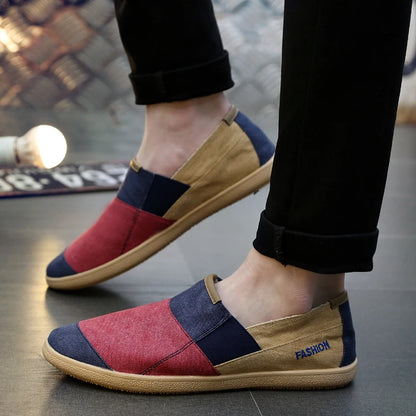 Men Causal Shoes Trend Slip On Loafers Men Linen Flat Canvas Man Shoes Summer New Espadrilles Men Casual Shoes Men's Sneakers