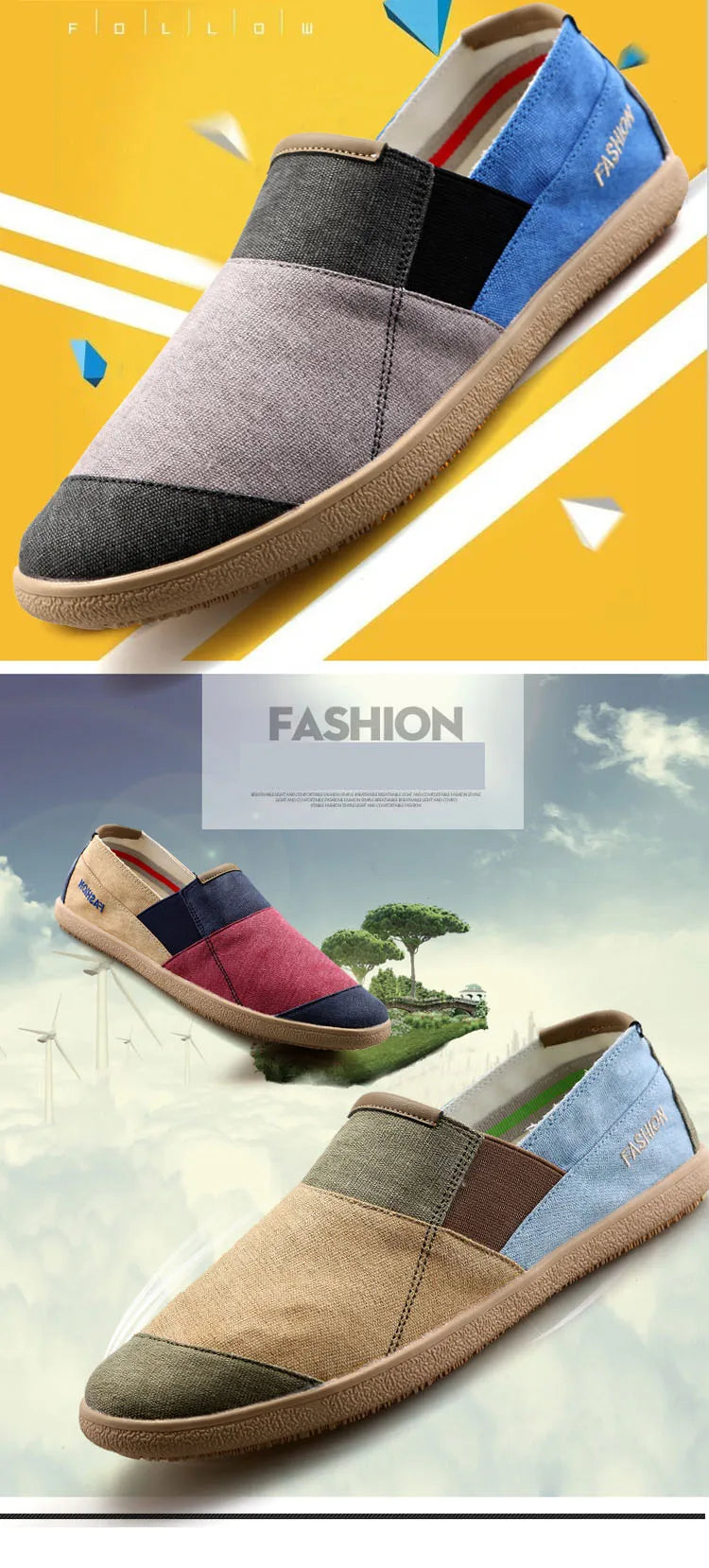 Men Causal Shoes Trend Slip On Loafers Men Linen Flat Canvas Man Shoes Summer New Espadrilles Men Casual Shoes Men's Sneakers