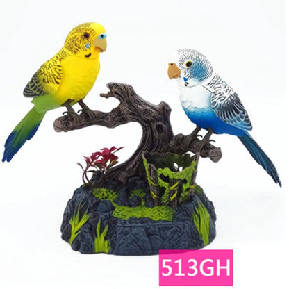 Sound And Voice Control Stimulation Induction Cage Bird Cage Sound Electric Bird Pet Toy Garden Display Children's Toy Gifts