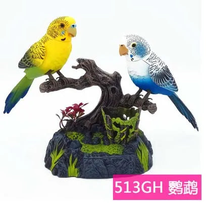 Sound And Voice Control Stimulation Induction Cage Bird Cage Sound Electric Bird Pet Toy Garden Display Children's Toy Gifts