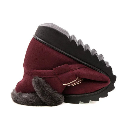 New 2023 women winter boots suede ankle snow boots Female warm fur plush insole comfortable botas mujer flat shoes woman WSH3144