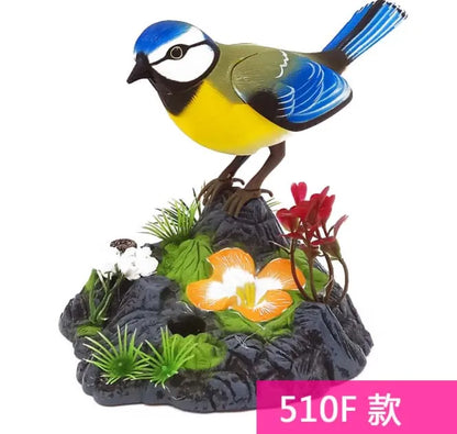 Sound And Voice Control Stimulation Induction Cage Bird Cage Sound Electric Bird Pet Toy Garden Display Children's Toy Gifts