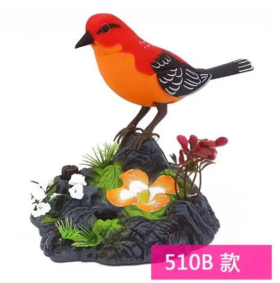 Sound And Voice Control Stimulation Induction Cage Bird Cage Sound Electric Bird Pet Toy Garden Display Children's Toy Gifts