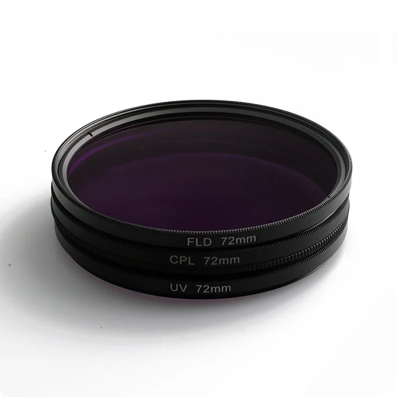 49MM 52MM 55MM 58MM 62MM 67MM 72MM 77MM UV+CPL+FLD 3 in 1 Lens Filter Set with Bag for Cannon Nikon Sony Pentax Camera Lens