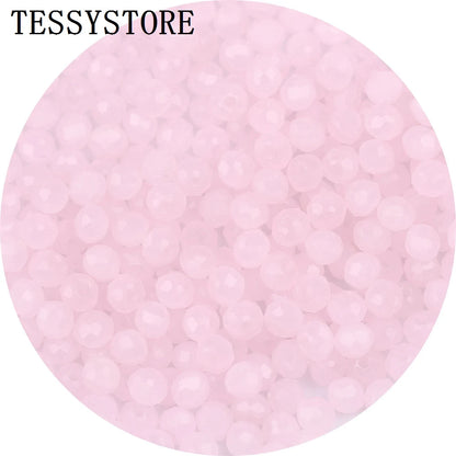 4mm/6mm Austria Faceted Crystal Beads High Quality Multicolor Loose Spacer Round Glass Beads For Jewelry Making Diy Accessories