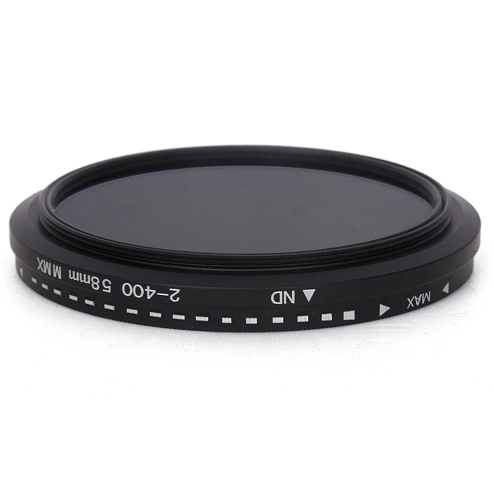 Einstellbarer Fader Variabler ND-Filter ND2 bis ND400 Neutraldichte für Kameraobjektivfiltro nd 37/43/46/49/52/55/58/62/67/72/77/82 mm