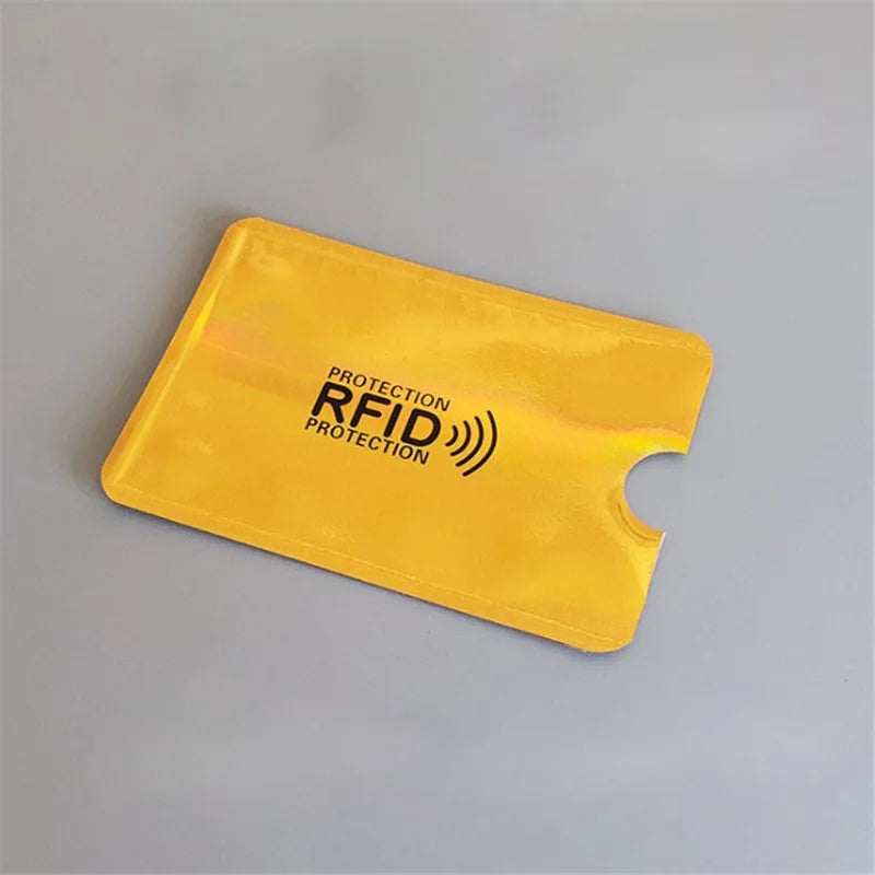 5Pcs Anti Theft for RFID Credit Card Protector Blocking Cardholder Sleeve Skin Case Covers Protection Bank Card Case NFC