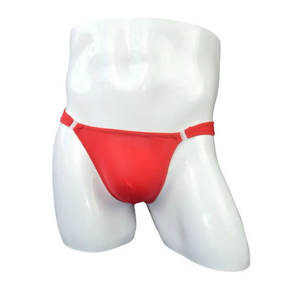 UNWE 2020 U Convex Mens Briefs Sexy Mini Men Thong Tanga Sexy Ice Silk U Convex Crotch Underpants Releasable Button