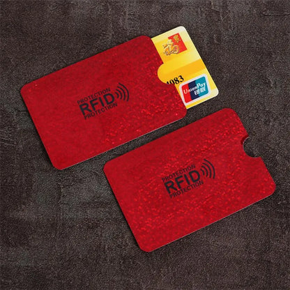 5Pcs Anti Theft for RFID Credit Card Protector Blocking Cardholder Sleeve Skin Case Covers Protection Bank Card Case NFC