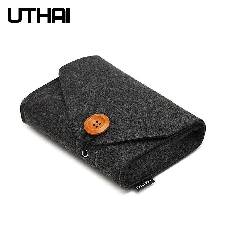 UTHAI T29 Portable 2.5'HDD Case Storage Bag For Macbook Charger Mouse Mobile Power Bank Earphone Digital Accessories Protect Bag