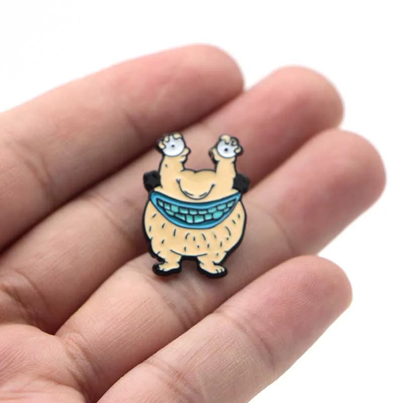 LT329 Monsters Cartoon Anime Enamel Pin Movie Brooches Bag Lapel Pin Cartoon Holiday Badge Jewelry Gift for Kids Friends