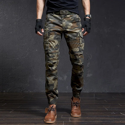 Fashion High Quality Slim Camouflage Casual Tactical Cargo Pants Male Streetwear Harajuku Joggers Men Clothing Camo Trousers