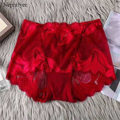 M/XL Women Panties Sexy Lace Underwear Transparent Boyshort Lingerie Female Seamless Briefs Underpants S000538