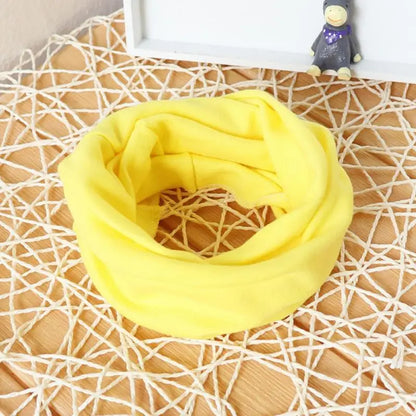 100% Cotton Baby Pullover Bibs Autumn And Winter Collar Neckerchief Children Scarves Kids O Ring Neck Scarf Gaiter For Bbay Kids