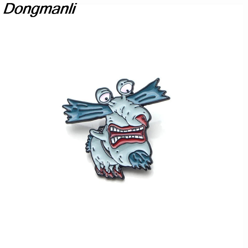 LT329 Monsters Cartoon Anime Enamel Pin Movie Brooches Bag Lapel Pin Cartoon Holiday Badge Jewelry Gift for Kids Friends