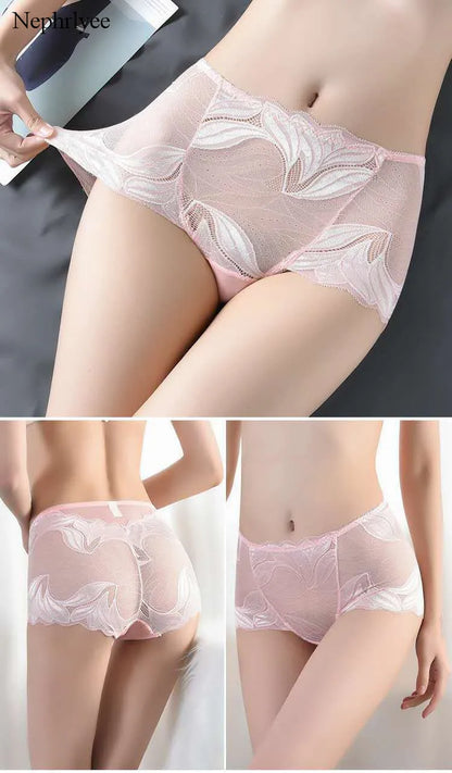 M/XL Women Panties Sexy Lace Underwear Transparent Boyshort Lingerie Female Seamless Briefs Underpants S000538